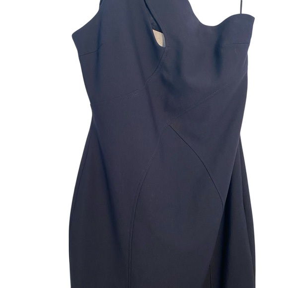 Cinq á sept long navy dress - Picture 4 of 16